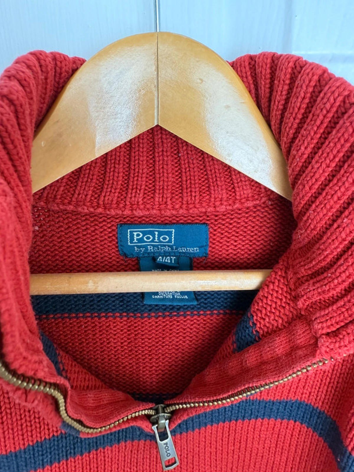 Vintage Polo Ralph Lauren Half Zip - Kids 4T - Little Ones Preloved. Second Hand Children's & Preloved Baby, Kids, Girls & Boys Clothes. UK online