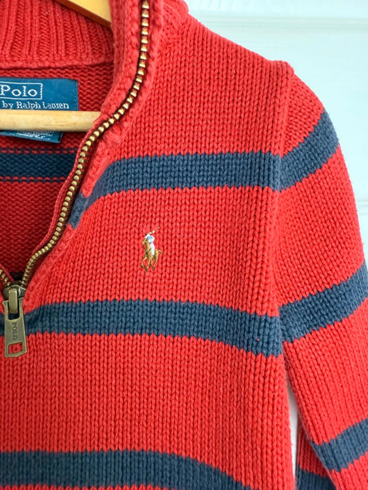 Vintage Polo Ralph Lauren Half Zip - Kids 4T - Little Ones Preloved. Second Hand Children's & Preloved Baby, Kids, Girls & Boys Clothes. UK online