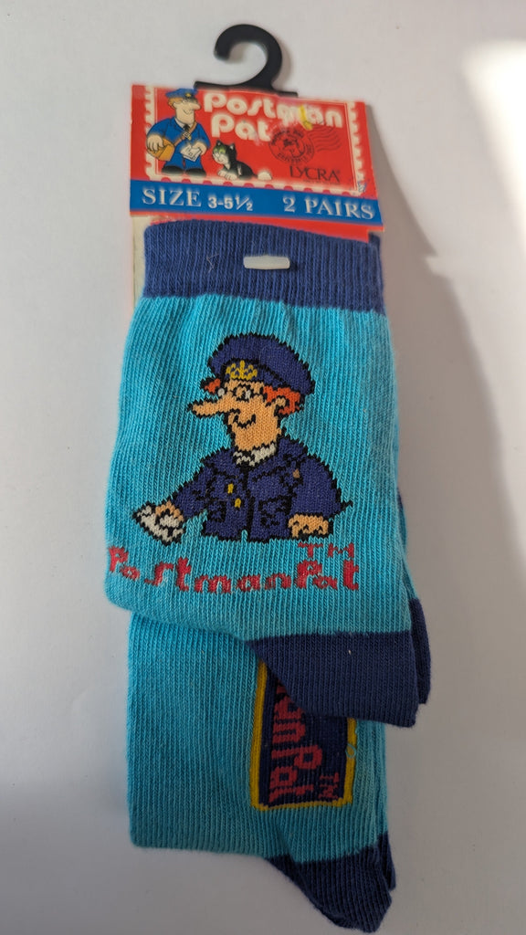 Vintage Postman Pat Socks - Boys 3-5.5 Postman Pat Used, Preloved, Preworn & Second Hand Baby, Kids & Children's Clothing UK Online. Cheap affordable. Brands including Next, Joules, Nutmeg Morrisons, TU, F&F, H&M.