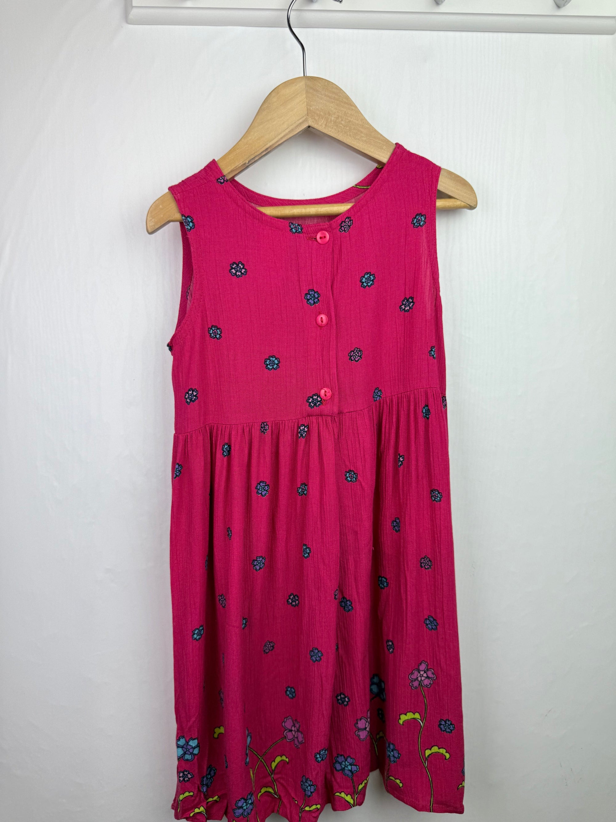 Vintage Tesco Pink Floral Dress - Girls 3 - 4 Years - Little Ones Preloved. Second Hand Children's & Preloved Baby, Kids, Girls & Boys Clothes. UK online