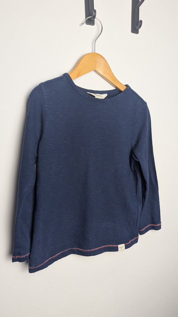 White Stuff Navy Long Sleeve Top - Girls 3-4 Years Little Ones Preloved Used, Preloved, Preworn & Second Hand Baby, Kids & Children's Clothing UK Online. Cheap affordable. Brands including Next, Joules, Nutmeg Morrisons, TU, F&F, H&M.