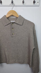 Zara Beige Long Sleeve Collar Jumper - Girls 13 - 14 Years - Little Ones Preloved. Second Hand Children's & Preloved Baby, Kids, Girls & Boys Clothes. UK online