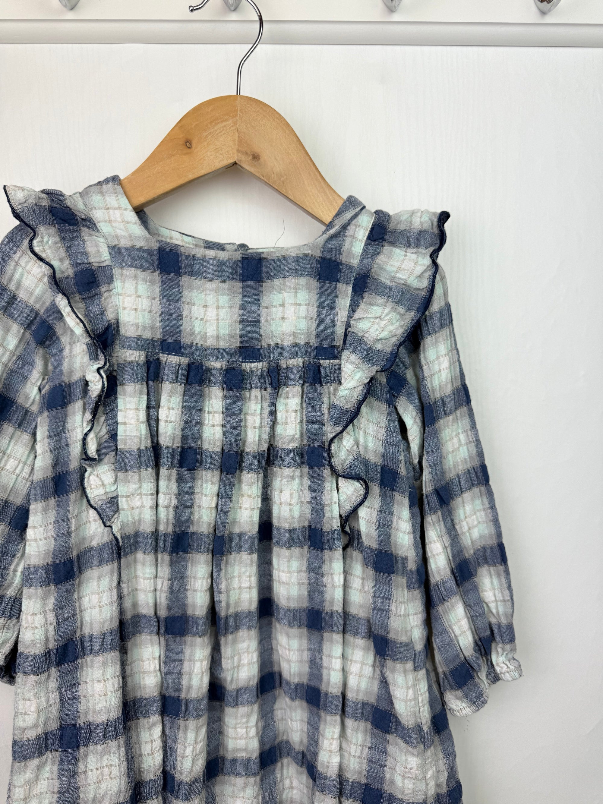 Zara Blue Plaid Dress - Girls 4 - 5 Years - Little Ones Preloved. Second Hand Children's & Preloved Baby, Kids, Girls & Boys Clothes. UK online