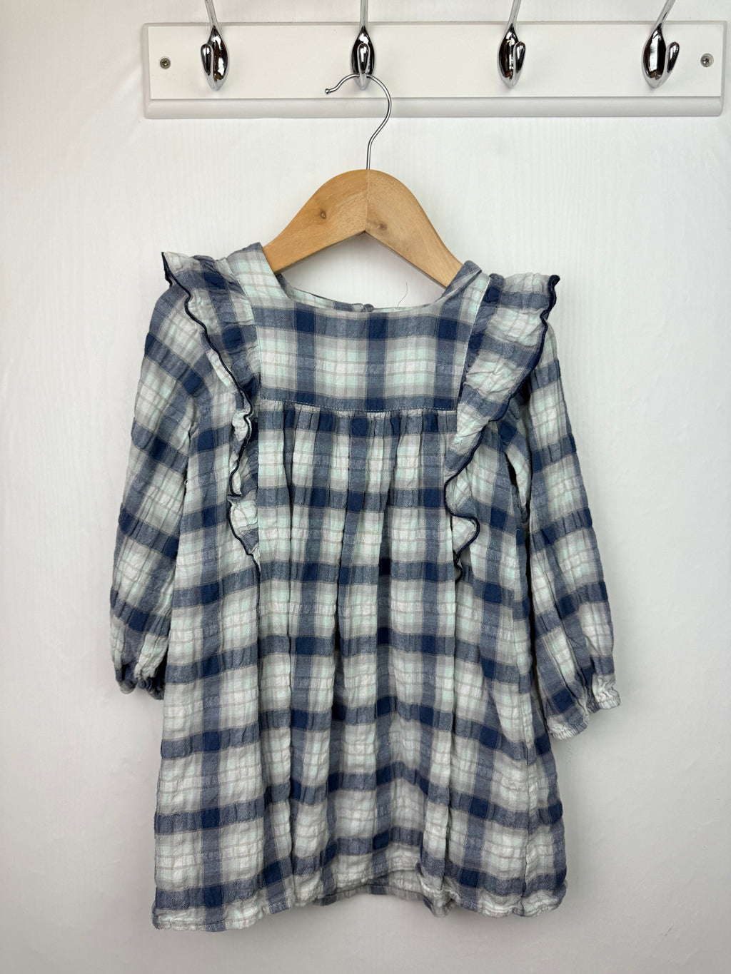 Zara Blue Plaid Dress - Girls 4 - 5 Years - Little Ones Preloved. Second Hand Children's & Preloved Baby, Kids, Girls & Boys Clothes. UK online