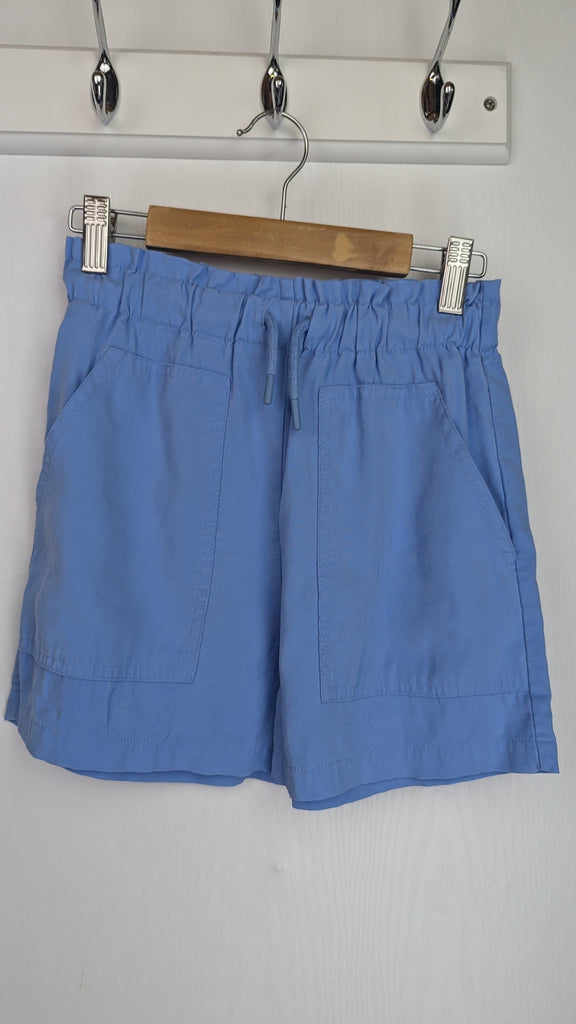 Zara Blue Shorts - Girls 11-12 Years Zara Used, Preloved, Preworn Baby, Girls & Boys Clothes. Kids & Children's second hand Clothing UK Online. Cheap affordable. Brands including Next, Joules, Nutmeg Morrisons, TU, F&F, H&M.