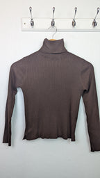 Zara Brown Ribbed Long Sleeve Top - Girls 13 - 14 Years - Little Ones Preloved. Second Hand Children's & Preloved Baby, Kids, Girls & Boys Clothes. UK online