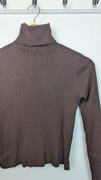 Zara Brown Ribbed Long Sleeve Top - Girls 13 - 14 Years - Little Ones Preloved. Second Hand Children's & Preloved Baby, Kids, Girls & Boys Clothes. UK online