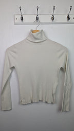 Zara Cream Ribbed Long Sleeve Top - Girls 13 - 14 Years - Little Ones Preloved. Second Hand Children's & Preloved Baby, Kids, Girls & Boys Clothes. UK online