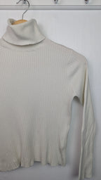 Zara Cream Ribbed Long Sleeve Top - Girls 13 - 14 Years - Little Ones Preloved. Second Hand Children's & Preloved Baby, Kids, Girls & Boys Clothes. UK online