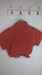 Zara Orange Crop Shirt - Girls 11 - 12 Yea - Little Ones Preloved. Second Hand Children's & Preloved Baby, Kids, Girls & Boys Clothes. UK online