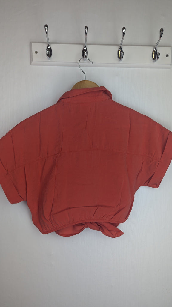 Zara Orange Crop Shirt - Girls 11-12 Yea Zara Used, Preloved, Preworn & Second Hand Baby, Kids & Children's Clothing UK Online. Cheap affordable. Brands including Next, Joules, Nutmeg Morrisons, TU, F&F, H&M.