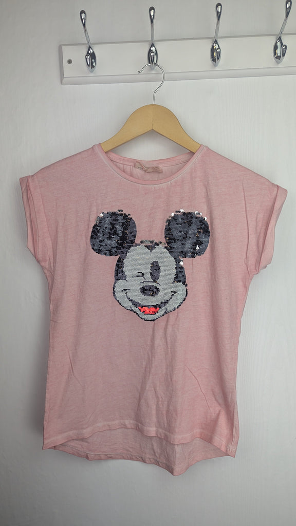 Zara Pink Mickey Mouse Sequin Top - Girls 11-12 Years Zara Used, Preloved, Preworn Baby, Girls & Boys Clothes. Kids & Children's second hand Clothing UK Online. Cheap affordable. Brands including Next, Joules, Nutmeg Morrisons, TU, F&F, H&M.