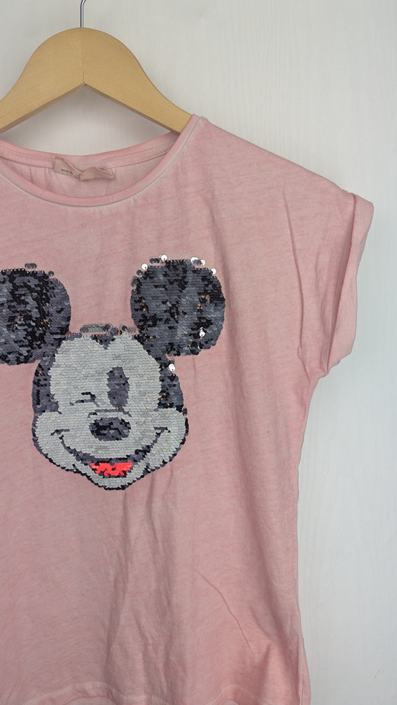 Zara Pink Mickey Mouse Sequin Top - Girls 11-12 Years Zara Used, Preloved, Preworn & Second Hand Baby, Kids & Children's Clothing UK Online. Cheap affordable. Brands including Next, Joules, Nutmeg Morrisons, TU, F&F, H&M.