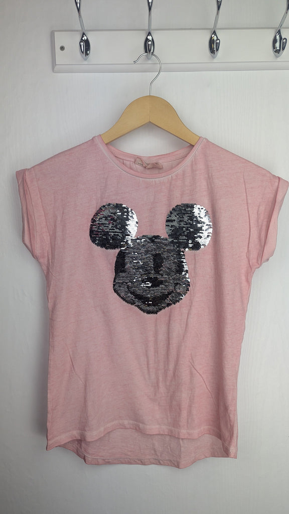 Zara Pink Mickey Mouse Sequin Top - Girls 11-12 Years Zara Used, Preloved, Preworn & Second Hand Baby, Kids & Children's Clothing UK Online. Cheap affordable. Brands including Next, Joules, Nutmeg Morrisons, TU, F&F, H&M.