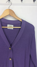 Zara Purple Ribbed Crop Cardigan - Girls 13 - 14 Years - Little Ones Preloved. Second Hand Children's & Preloved Baby, Kids, Girls & Boys Clothes. UK online