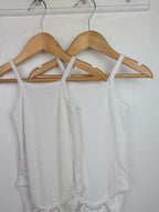 Zara White Ribbed Bodysuit Set - Girls 2 - 3 Years - Little Ones Preloved. Second Hand Children's & Preloved Baby, Kids, Girls & Boys Clothes. UK online