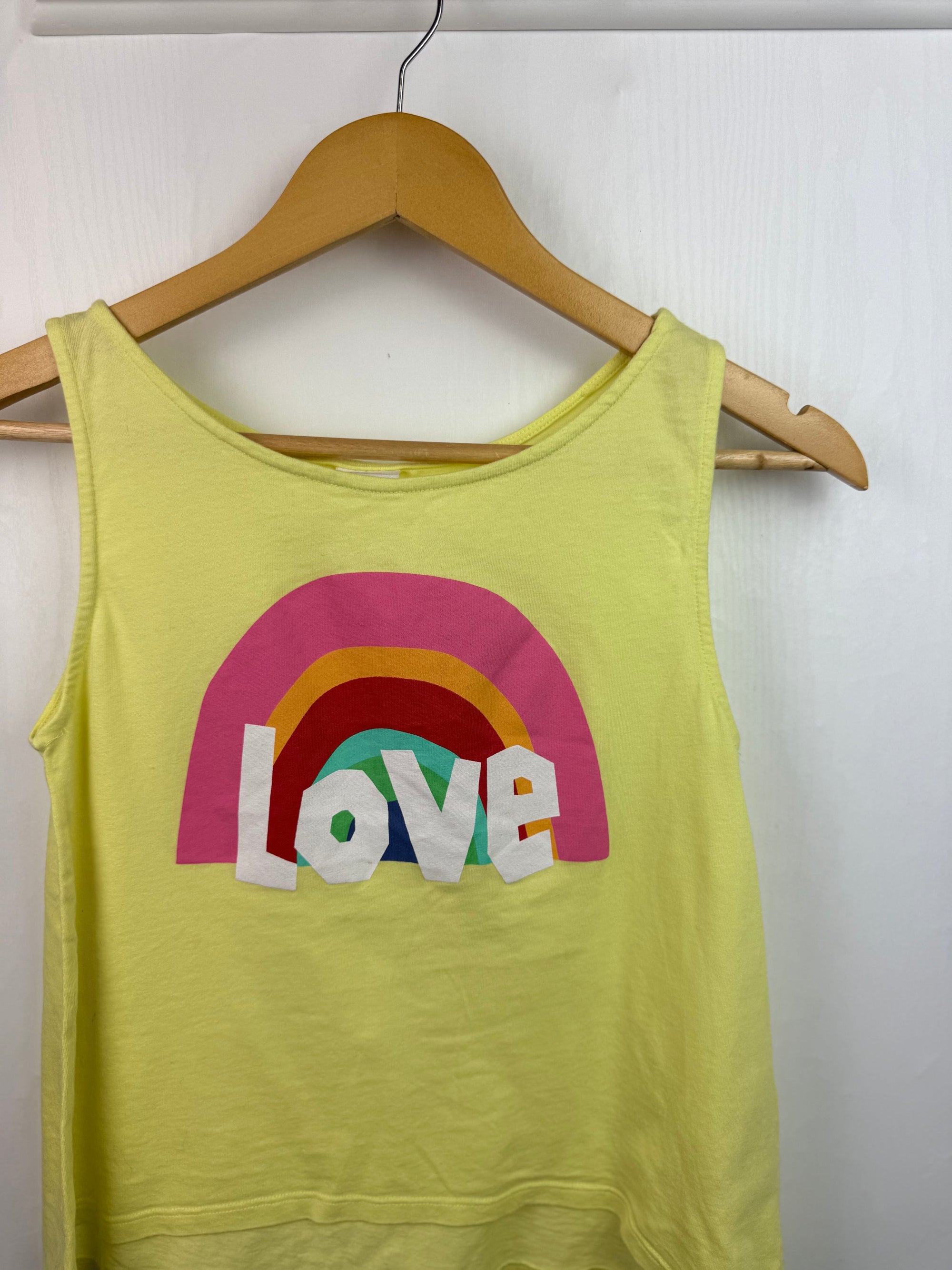 Zara Yellow Love Top - Girls 10 Years - Little Ones Preloved. Second Hand Children's & Preloved Baby, Kids, Girls & Boys Clothes. UK online