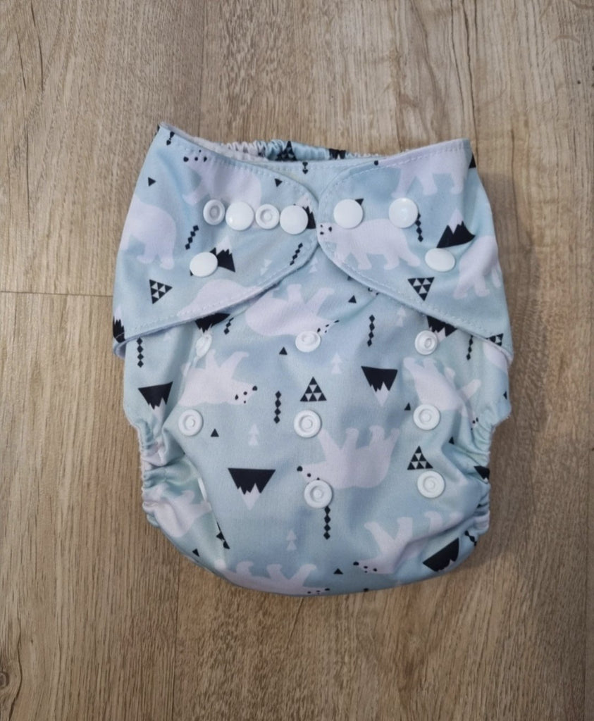 Polar Bear Reusable Cloth Nappy Little Ones Preloved Used, Preloved, Preworn & Second Hand Baby, Kids & Children's Clothing UK Online. Cheap affordable. Brands including Next, Joules, Nutmeg Morrisons, TU, F&F, H&M.